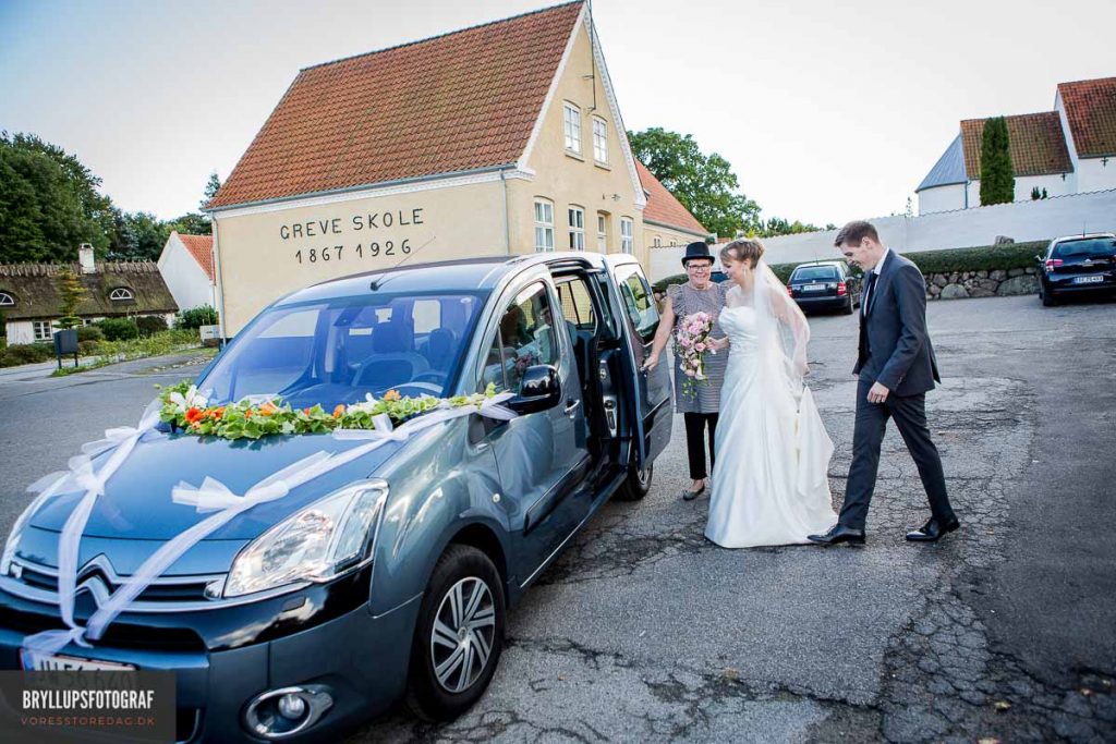 bryllupsbilen greve kirke